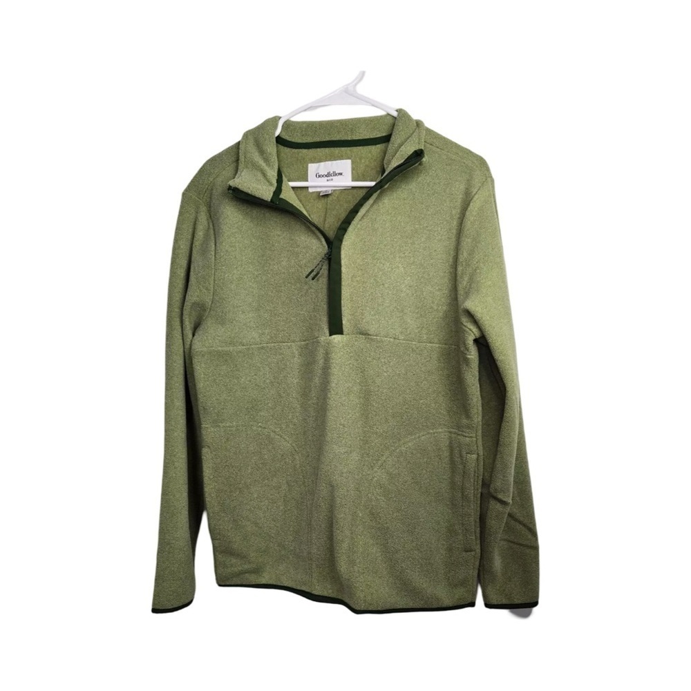 Goodfellow & Co Green Polar Fleece 1/4 Zip Sweatshirt NWT Size L